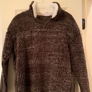 Brown Fleece Pullover